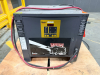 ENERSYS WORKHOG GOLD INDUSTRIAL BATTERY CHARGER DESIGNED FOR 24 VOLT LEAD-ACID INDUSTRIAL BATTERIES. DIGITAL CONTROL INTERFACE WITH CHARGE STATUS INDICATORS, EQUALIZE FUNCTION, AND HEAVY-DUTY BATTERY CONNECTOR