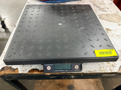 FAIRBANKS 150 LB. CAPACITY SHIPPING SCALE.