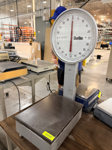 CHATILLON 100 LB. CAPACITY PLATFORM SCALE.