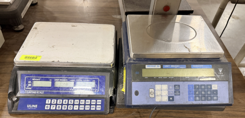 (2) ASSORTED DIGITAL SHIPPING SCALES.