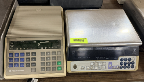 (2) ASSORTED DIGITAL SHIPPING SCALES.