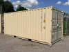 20' ONE-TRIP ISO SHIPPING CONTAINER WITH DOUBLE SWING DOORS. STEEL CONSTRUCTION WITH LOCKING CAM BARS, FORKLIFT POCKETS, CORNER CASTINGS, AND CSC CERTIFICATION PLATE. - 2
