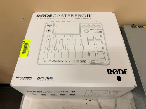 RODE RODECASTER PRO II INTEGRATED AUDIO PRODUCTION STUDIO. FACTORY SEALED IN ORIGINAL RETAIL BOX.