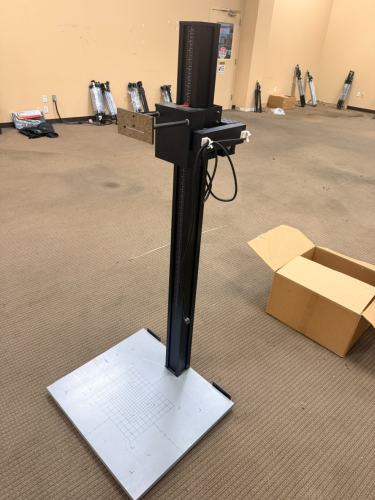 M2 BY BENCHER COPY STAND WITH ADJUSTABLE CAMERA MOUNT. HEAVY-DUTY COPY STAND FEATURES A HEIGHT-ADJUSTABLE COLUMN WITH MEASUREMENT SCALE, SLIDING CAMERA CARRIAGE, ADJUSTABLE CAMERA MOUNTING PLATFORM, INTEGRATED BASEBOARD WITH ALIGNMENT GRID, AND POWER CABL