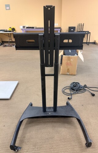 GABOR MOBILE FLAT PANEL DISPLAY STAND WITH UNIVERSAL TV MOUNT.