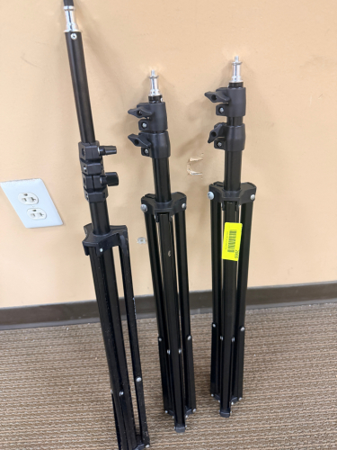 (3) ASSORTED TRI POD STANDS