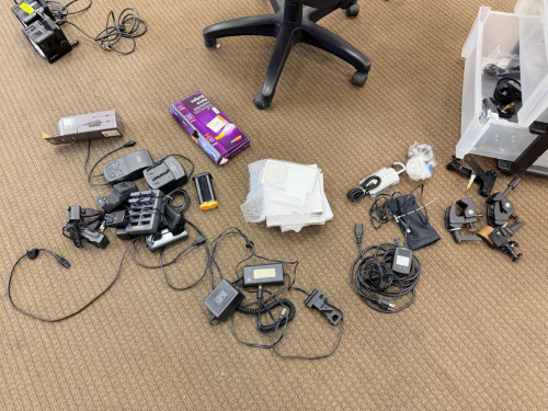 LOT OF PHOTOGRAPHY LIGHTING ACCESSORIES.