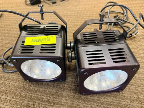(2) STAGE AND STUDIO LIGHT FIXTURES.