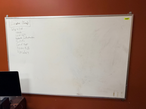72" X 48" DRY ERASE BOARD
