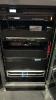 (1) COMPLETE COMMERCIAL AUDIO SYSTEM FEATURING 9 BOSE SPEAKERS, PROFESSIONAL AMPLIFIERS, WIRELESS MICROPHONES, POWER MANAGEMENT, AND EQUIPMENT RACK, AND CONTROL PANEL - 14