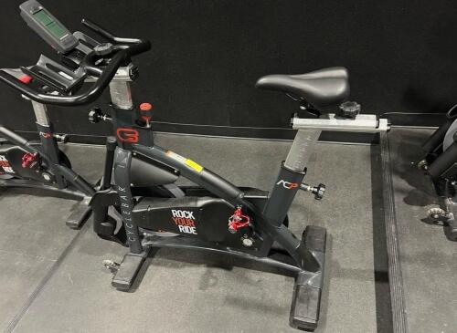 (1) SCHWINN AC PERFORMANCE PLUS INDOOR CYCLE WITH 2 WEIGHTED BARS
