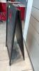 (1) BLACK A FRAME CHALK BOARD SIGN - 2