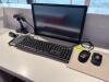 (1) ASSORTED LOT OF XP- PEN GRAPHIC DRAWING TABLET, BAR CODE SCANNER, MONITOR, KEY BOARD, AND 2 MOUSES