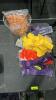 (1) LOT OF FITNESS BANDS AND EAR PLUGS