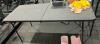 (1) BLACK FOLDING TABLE