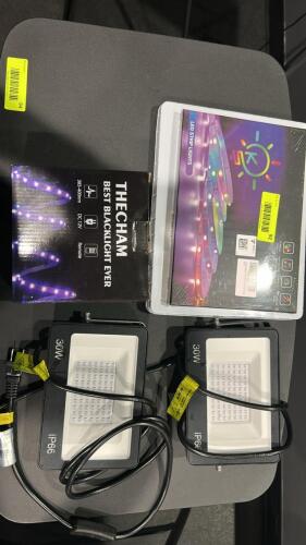 (1) LOT OF ASSORTED LEDS AND LIGHTS