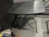(2) BLACK FOLDABLE TABLES - 4