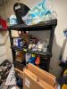 (1) STORAGE SHELF WITH ASSORTED CONTENTS AS SHOWN