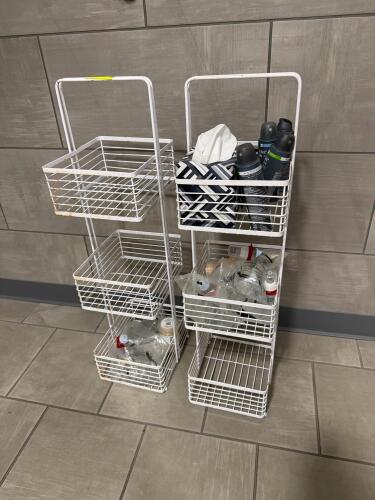 (2) BATHROOM STORAGE RACKS