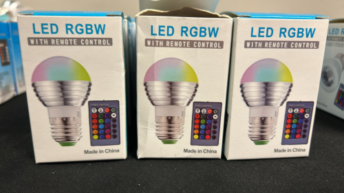 (12) LED RGBW COLOR LIGHTS WITH REMOTE