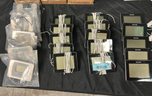 (1) ASSORTED LOT OF WIRED THERMOMETERS