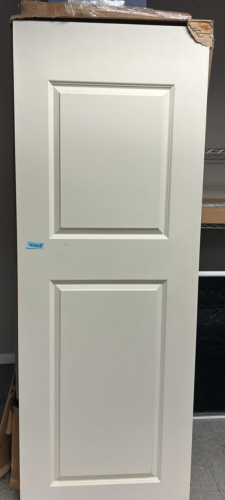 (1) WHITE 2 PANEL DOOR