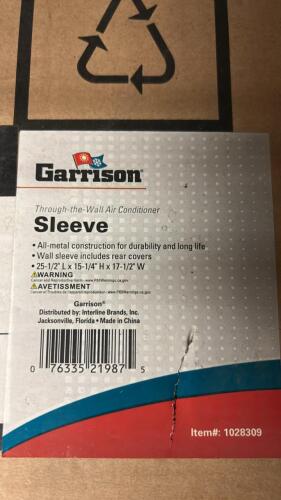 (1) GARRISON THROUGH THE WALL AIR CONDITIONER SLEEVE IN BOX
