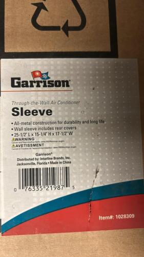 (1) GARRISON THROUGH THE WALL AIR CONDITIONER SLEEVE IN BOX