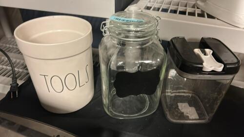 (3) ASSORTED CONTAINERS