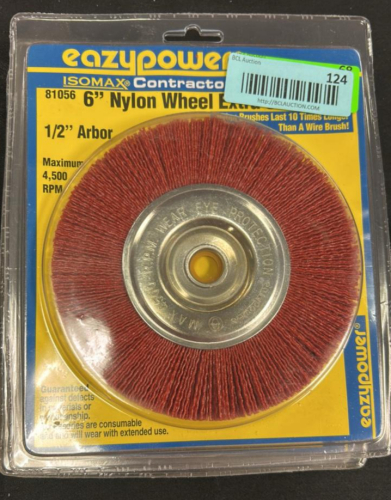 (4) ISOMAX CONTRACTOR NYLON WHEEL BRUSH ARBOR