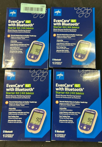 (4) EVENCARE G2 BLUETOOTH BLOOD GLUCOSE MONITORING SYSTEMS