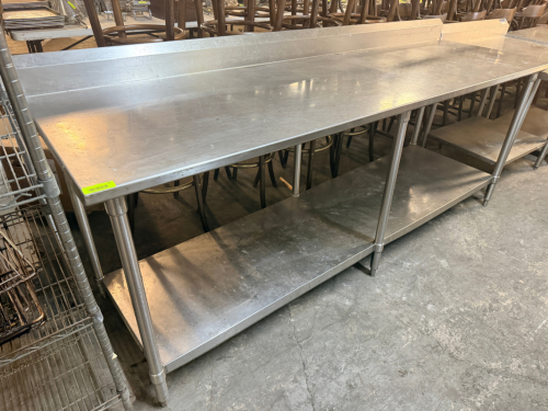 STAINLESS STEEL PREP TABLE