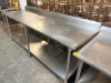 STAINLESS STEEL PREP TABLE - 2