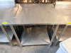 STAINLESS STEEL PREP TABLE