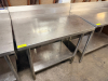 STAINLESS STEEL PREP TABLE - 2