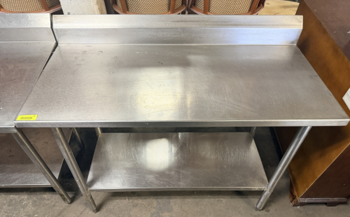STAINLESS STEEL PREP TABLE