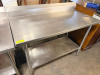 STAINLESS STEEL PREP TABLE - 2