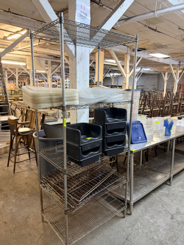 (1) 5 TEIR WIRE SHELF