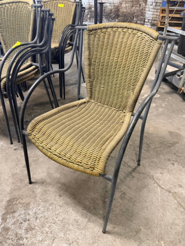 (4) WICKER CHAIRS