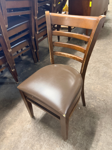 (12) WOODEN CHAIRS