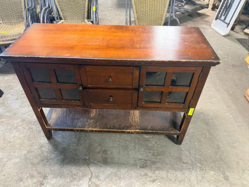 (1) WOODEN STORAGE CABINET