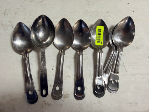 (1) LOT OF ASSORTED SERVING SPOONS