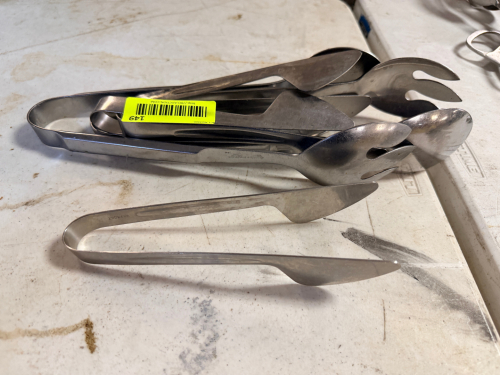 (1) LOT OF ASSORTED TONGS