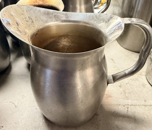 (1) LOT OF STAINLESS STEEL PITCHERS
