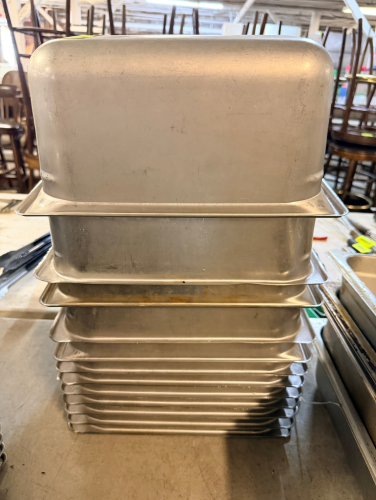 (12) 1/3RD STAINLESS INSERTS