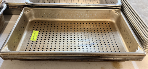 (1) LOT OF FULL SIZE 2 INCH DEEP SLOTTED INSERTS