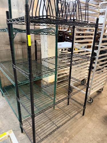 (1) 4 TEIR BLACK WIRE SHELF