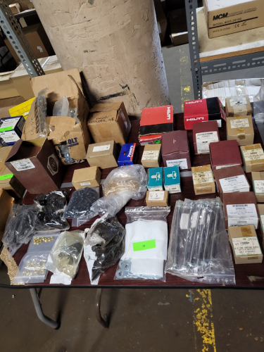 (1) TABLE OF MISC NUTS AND BOLTS