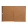 (1) ENCLOSED BULLETIN CORK BOARD