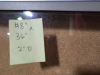 (1) ENCLOSED BULLETIN CORK BOARD - 3